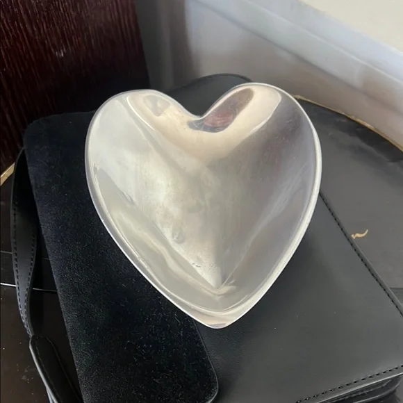 Nambe Heart #116 Silver Plated Dish from 1994 Collection - Picture 2 of 3